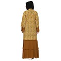 Front open loose sleeves dual color Abaya Front open loose sleeves dual color Abaya